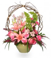 TRELLIS FLOWER GARDEN Sympathy Arrangement