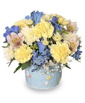 BABY BOY BLOOMS Floral Arrangement