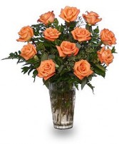 ORANGE BLOSSOM SPECIAL Vase of Orange Roses