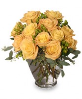 COOL YELLOW SUNRISE Yellow Roses Bouquet