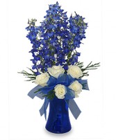 BRILLIANT BLUE Bouquet of Flowers Best Seller