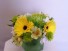 Lemon and Lime Yellow and green all round arrangement