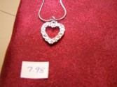 Open Heart on Silver Chain