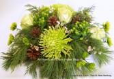Tea Green Christmas Table Center piece